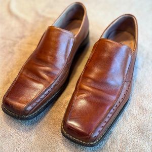 Stacy Adams Men’s 9.5M Square Toe Loafer Cognac Brown